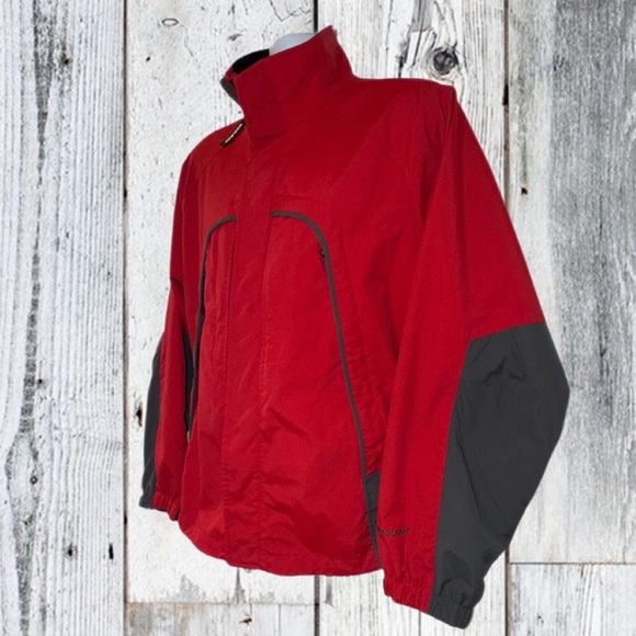 Woolrich Red & Gray Full-Zip Outdoor Jacket | Men's Size - Medium - Picture 5 of 10